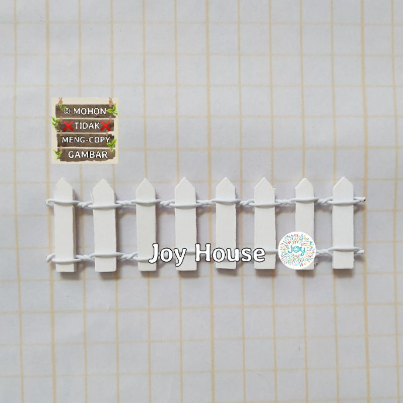 Jual 1pc Miniatur Pagar Kayu warna warni Dekorasi Ornamen bonsai