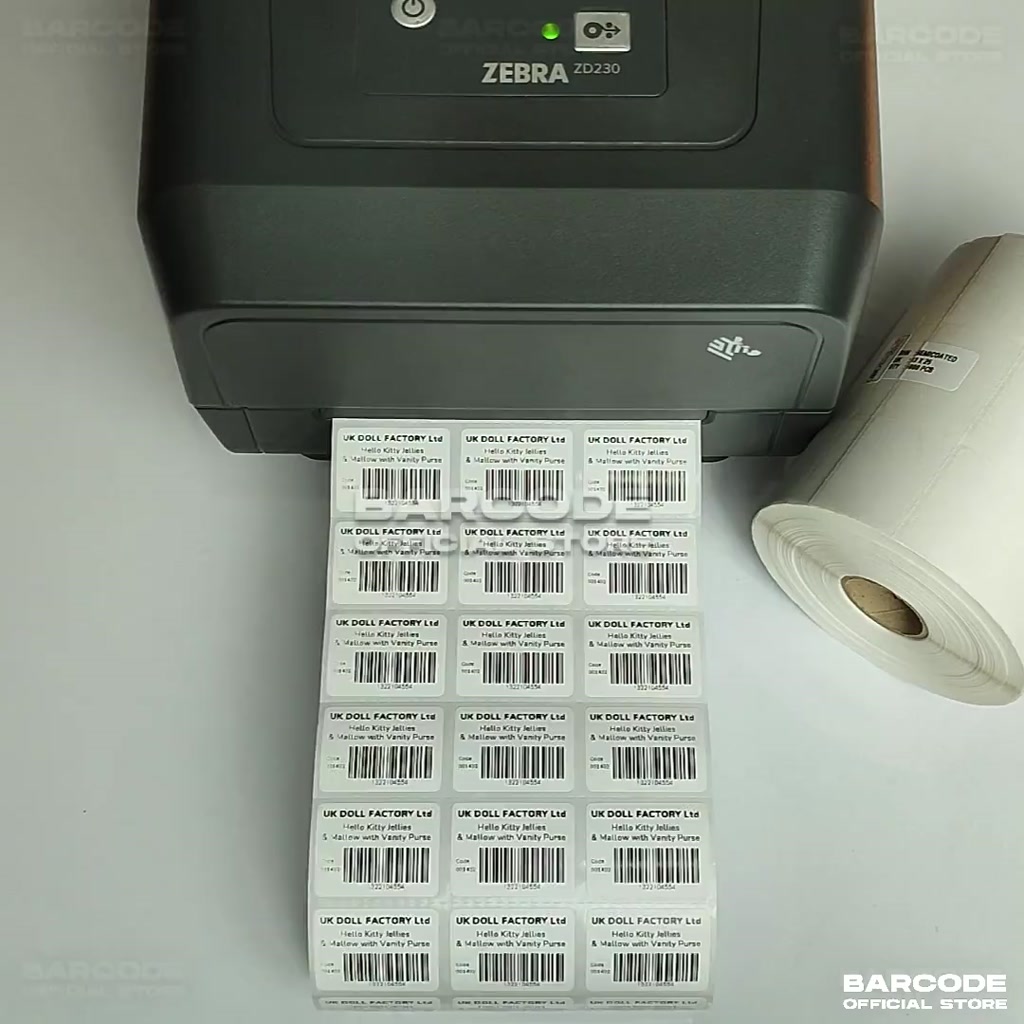 Jual Semicoated 33x25 mm 33x25mm 33 x 25 Kertas Label Barcode Sticker 3 ...