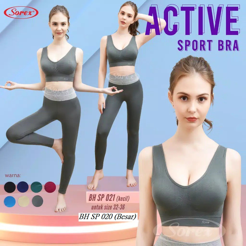 Bh Senam Olahraga Yoga Fitness Sport Bra Exclusive Sorex Sp 023 - Putih