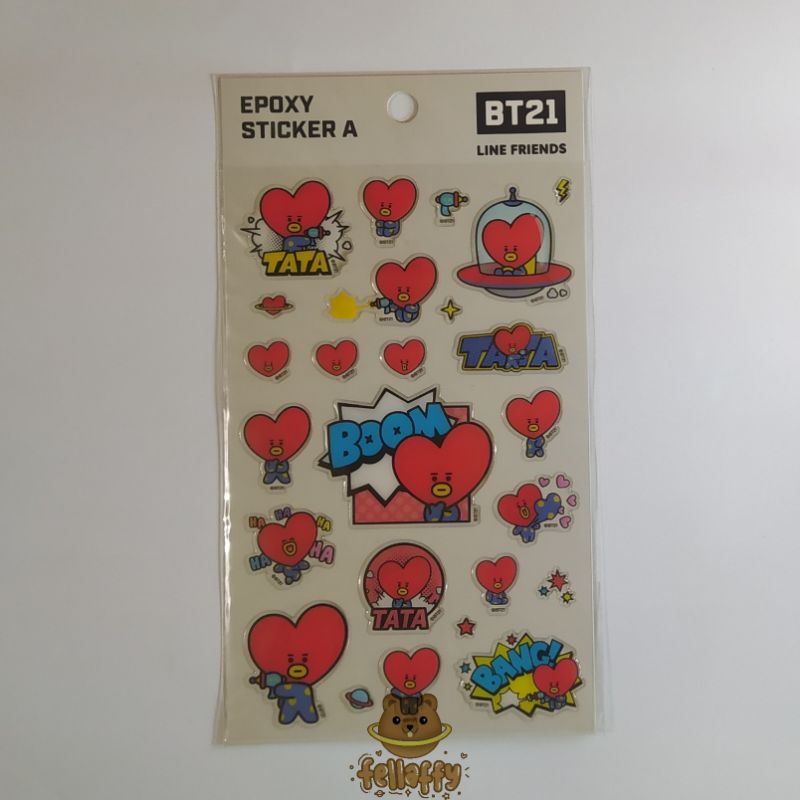 Jual BT21 Official LINE Epoxy Sticker | Shopee Indonesia