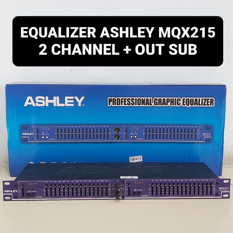 Jual ASHLEY Equalizer MQX 215 2 Channel Plus Subwoofer Ekualiser ...