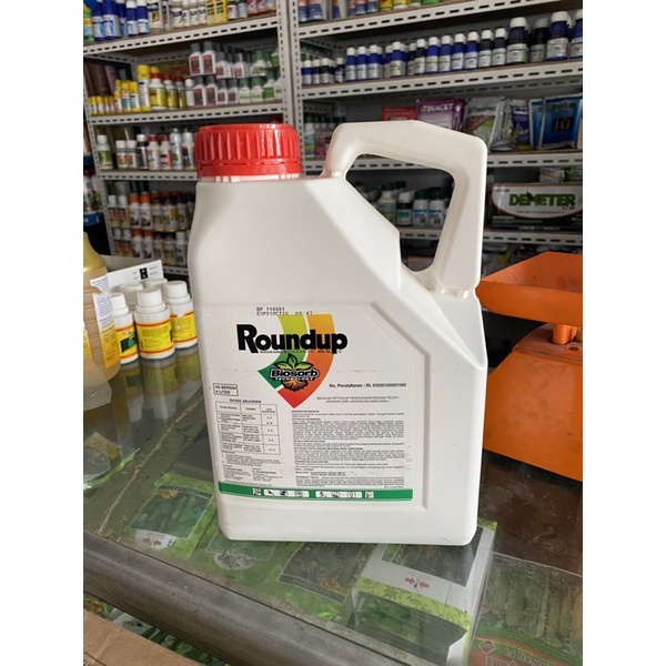 Jual Herbisida Roundup 4l Glifosat Racun Rumput Kemasan Asli Shopee