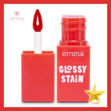 AS Emina Glossy Stain Lip Tint Liptint Gloss 3 Gr