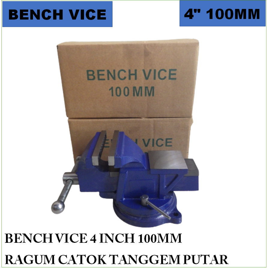 Jual BENCH VICE RAGUM CATOK PARON TANGGEM PUTAR 4 INCH 100MM | Shopee ...