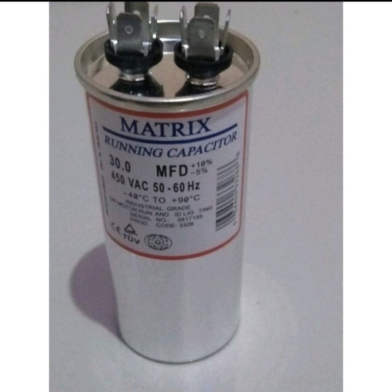 Jual CAPASITOR OUTDOR AC MATRIX 30 UF (MFD) | Shopee Indonesia