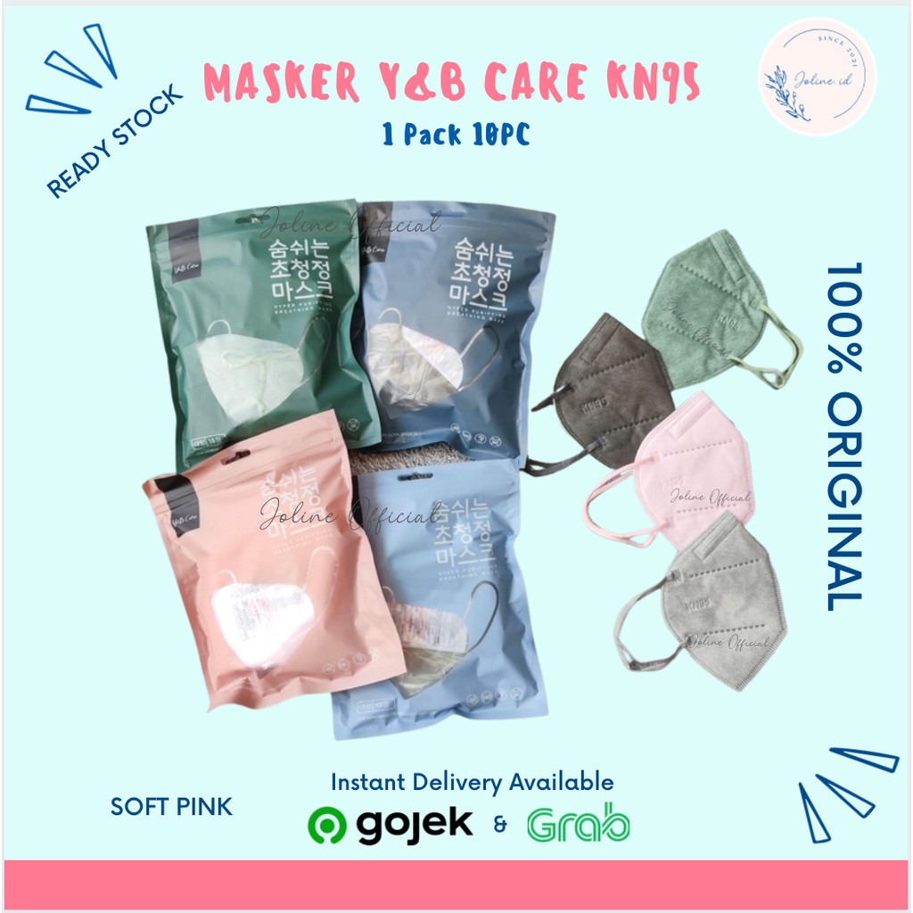 Jual Masker Y&B Care KN95 Korea 6ply Isi 10 pcs kemenkes / Masker KN95 ...