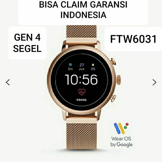 Jual Promo Fossil Gen 4 Smartwatch Ftw6031 Mesh Rosegold Original Shopee Indonesia