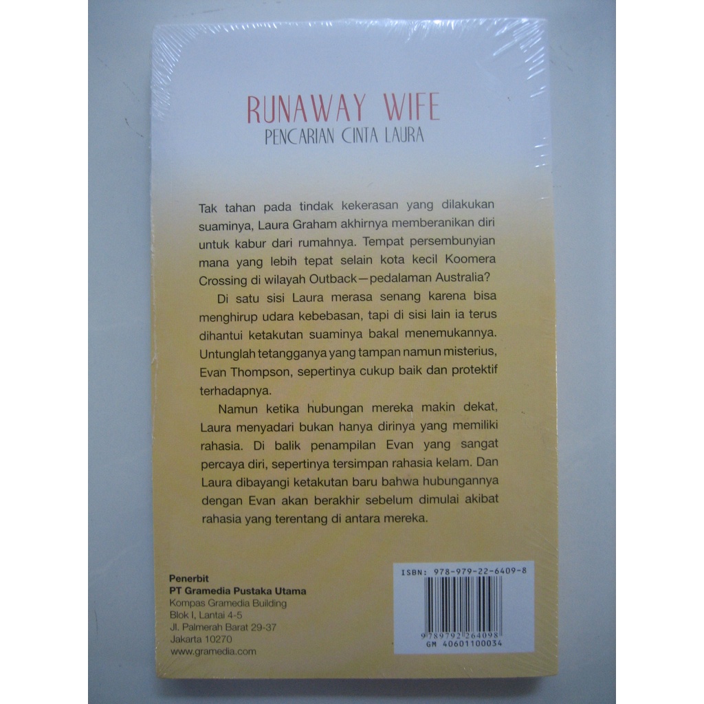 Jual Novel Harlequin Margaret Way - Runaway Wife --- Pencarian Cinta ...