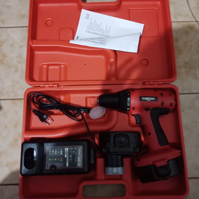 Jual Mesin Bor Baterai V Cordless Driver Drill V Maktec Mt Sk