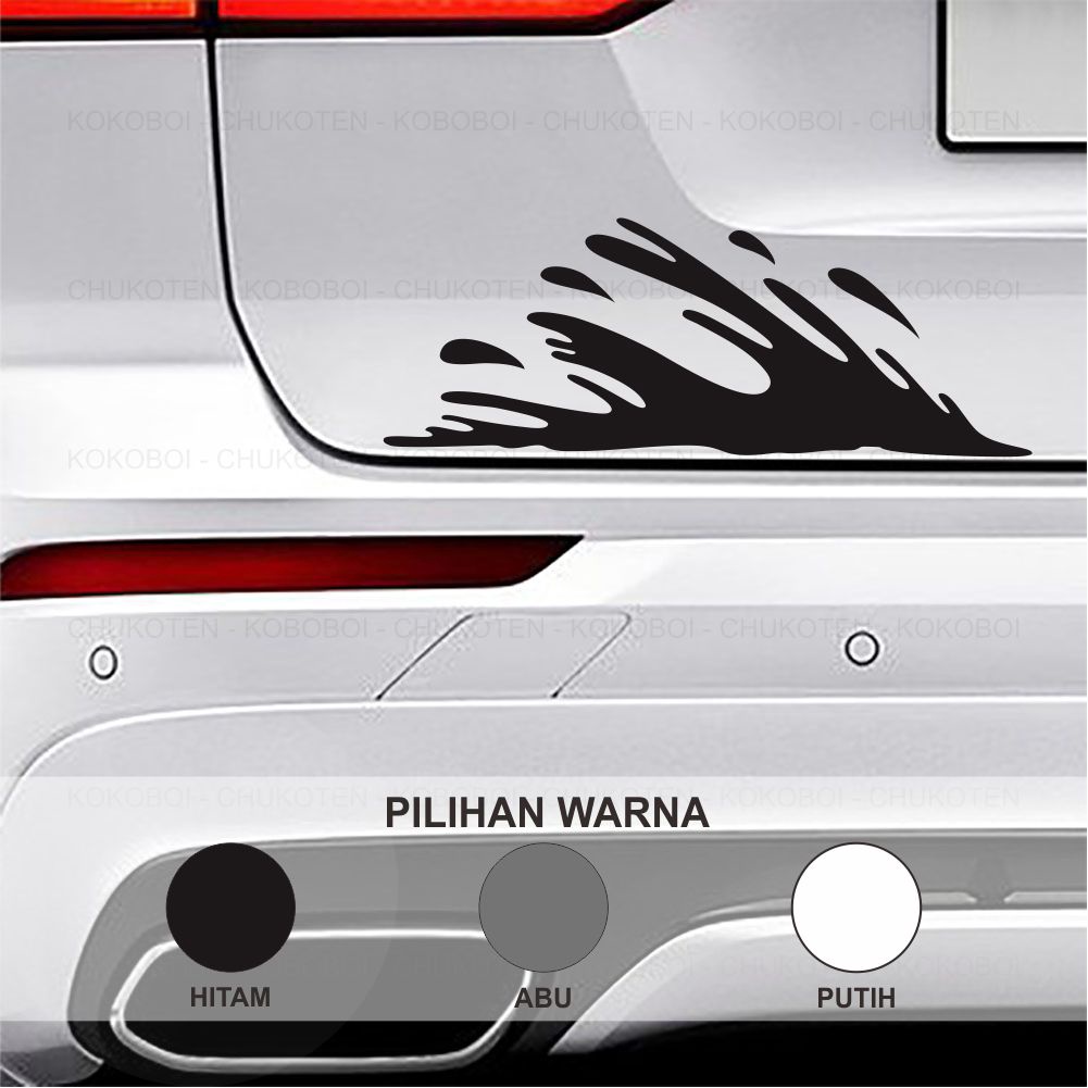 Jual Stiker Mobil Splash Cipratan Lantai Kiri Stiker Cutting Sticker