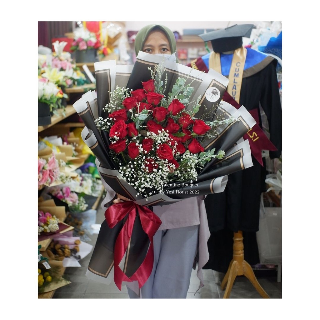 Jual [Ready / tidak PO / bisa dikirim hari ini] Flowers Bouquet Rose