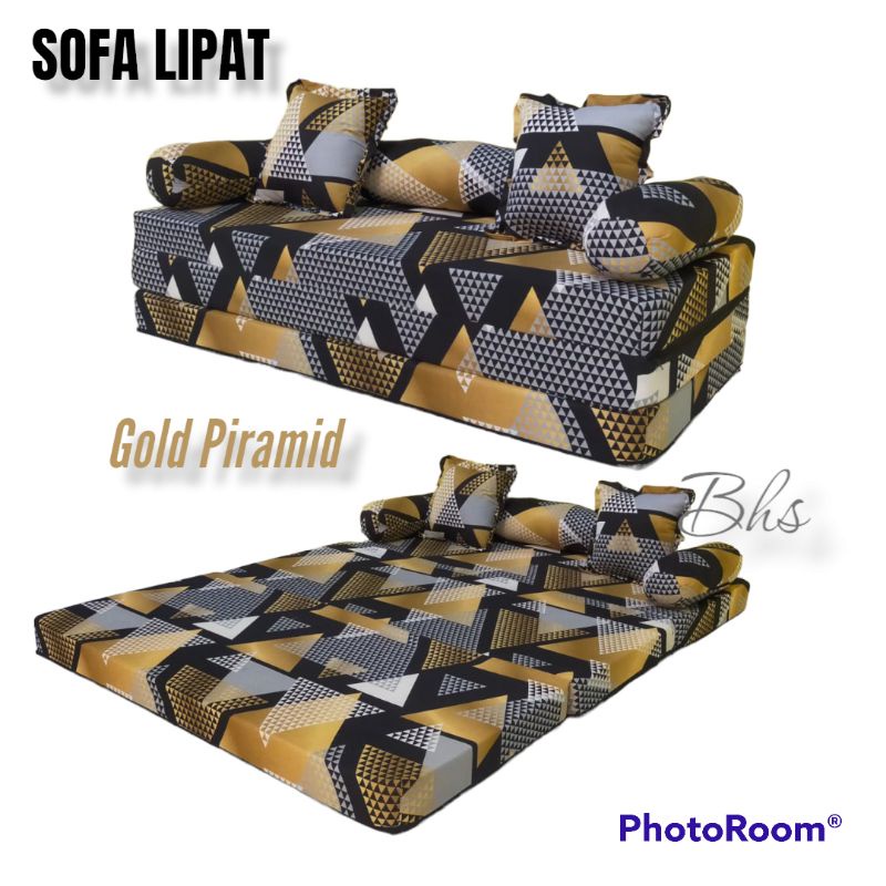 Jual Sofa Bed Kasur Lipat Spond Uk 180x140x10 Cm Busa Yellow Super ...