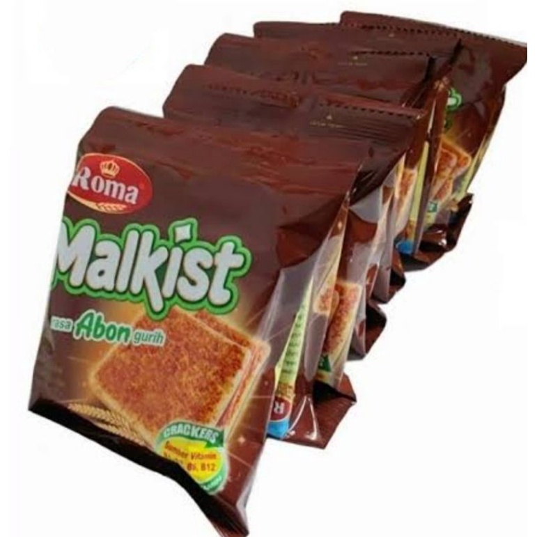 Jual Roma Malkist Tabur Gula, Coklat, Keju, Abon( isi 10 pcs @27gr