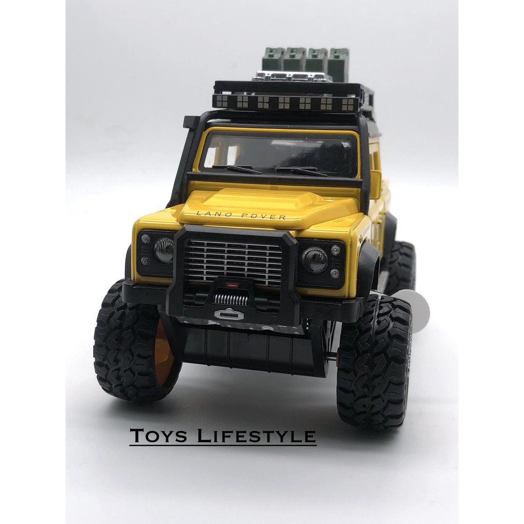 Jual Mainan Mobil Diecast Land Rover Double Cabin 1:32 (Kuning ...