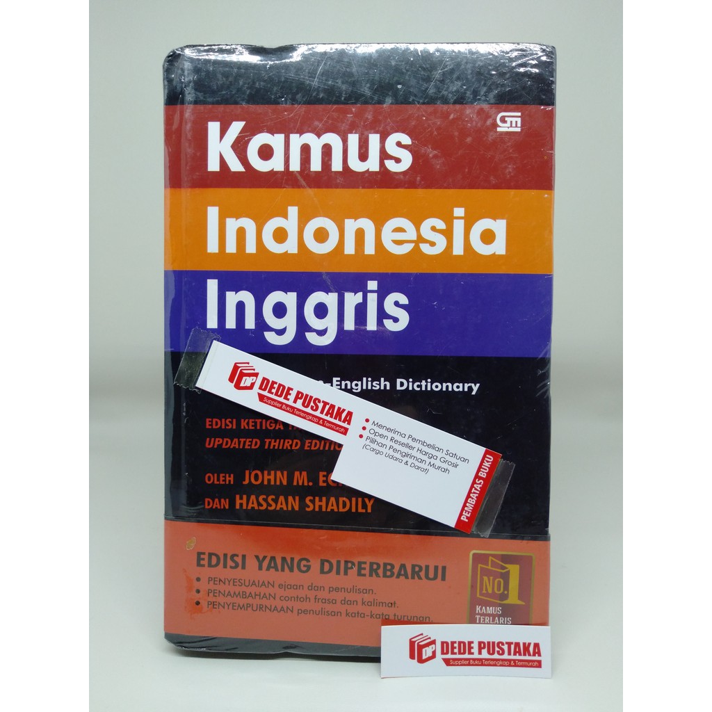 Jual Buku Kamus Indonesia Inggris John M Echols Dan Hassan Shadily Dede