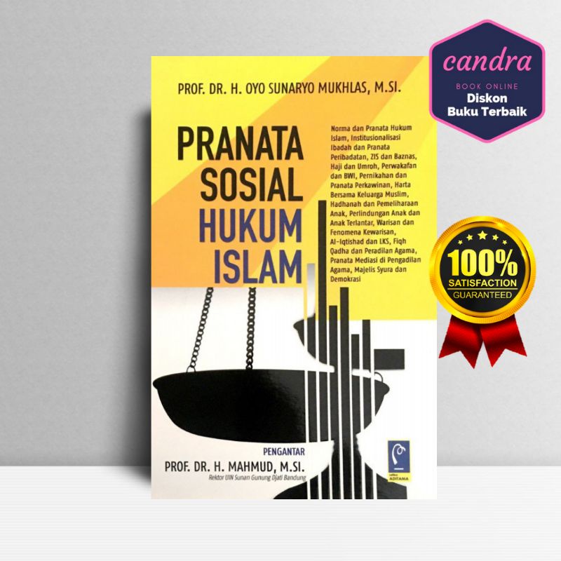 Jual BUKU PRANATA SOSIAL HUKUM ISLAM - REFIKA | Shopee Indonesia