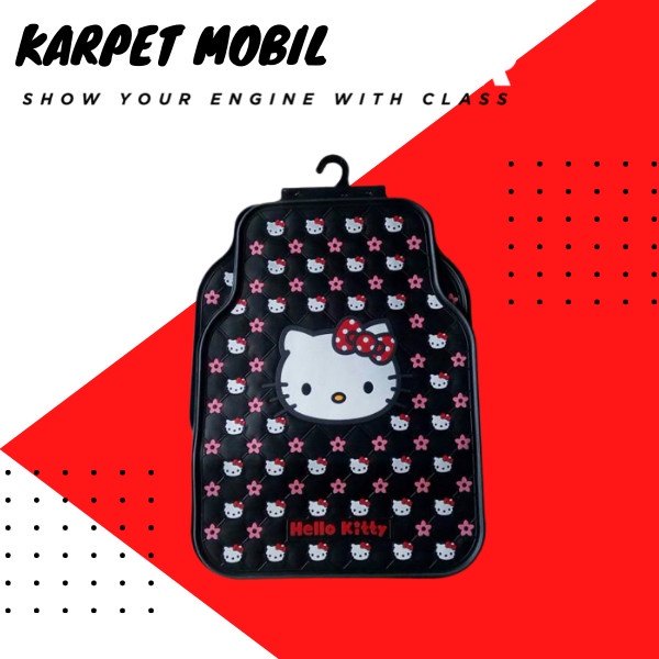 Jual Karpet Karet Hello Kitty Black - Kepala Hello Kitty LARIS | Shopee ...