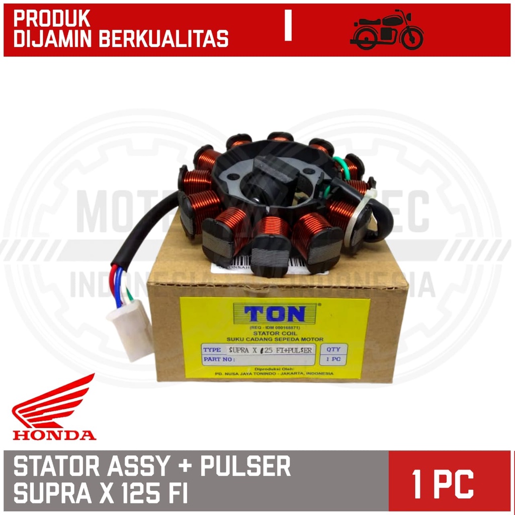 Jual Spull Spul Stator Assy Honda Supra X Fi Komplit Merk Ton Shopee Indonesia