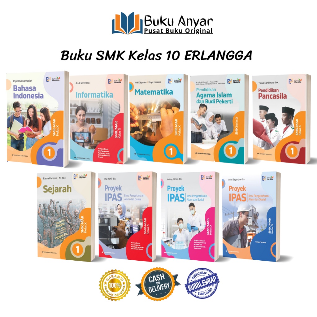 Jual KELAS 10 SMK BUKU SISWA ERLANGGA KURIKULUM MERDEKA | Shopee Indonesia