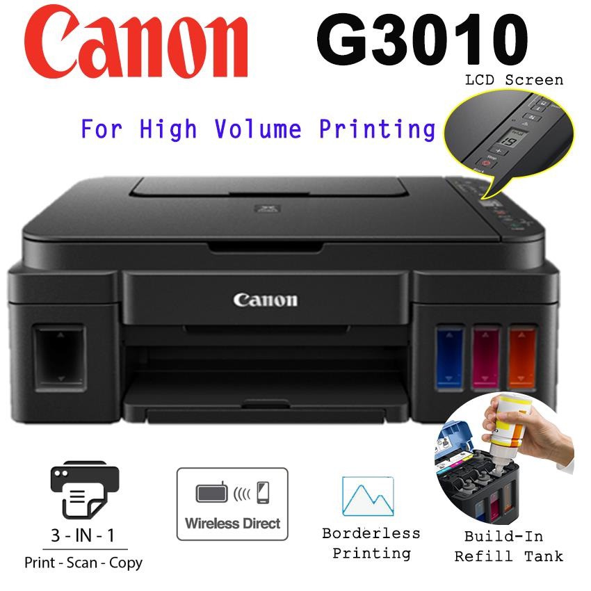 Jual Printer Canon G3010 Ink Tank Wireless All In One | Shopee Indonesia
