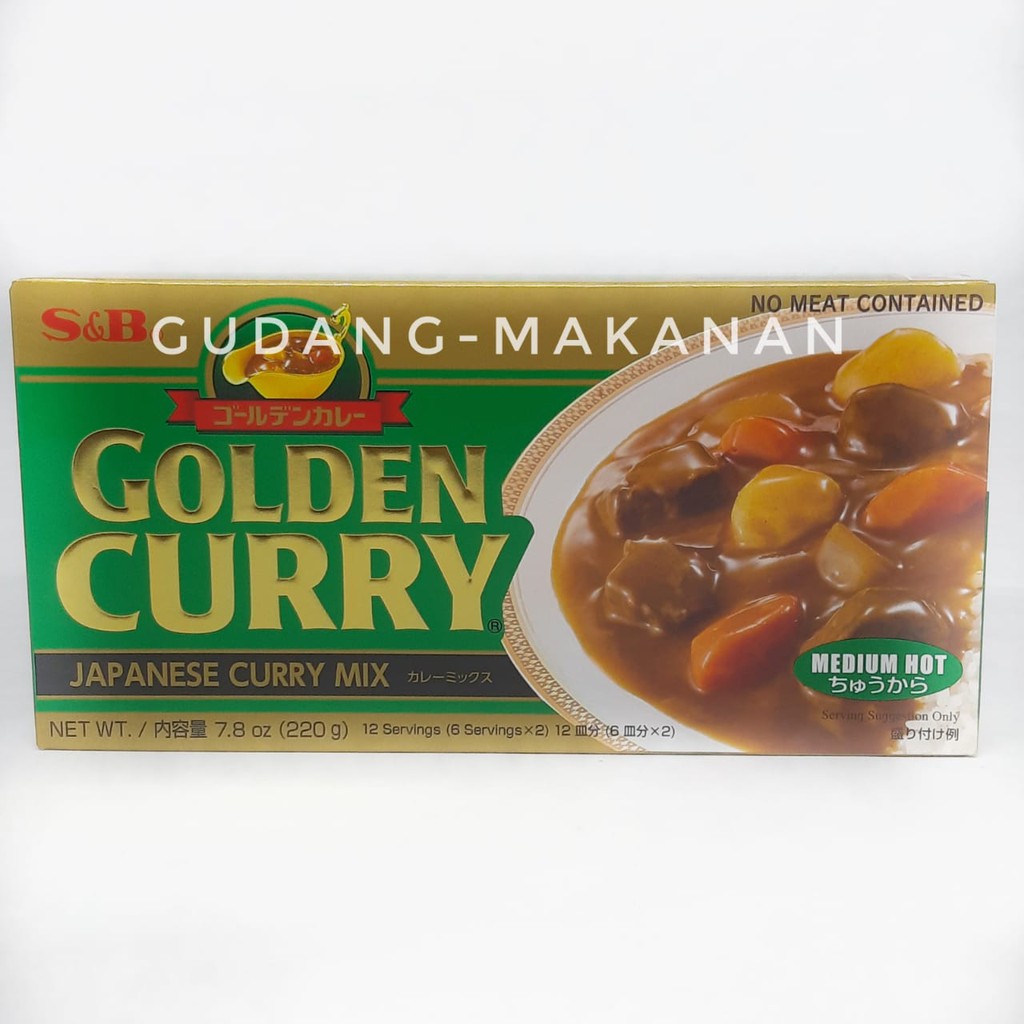 Jual S&B Golden Curry 220 Gr - Medium Hot | Shopee Indonesia