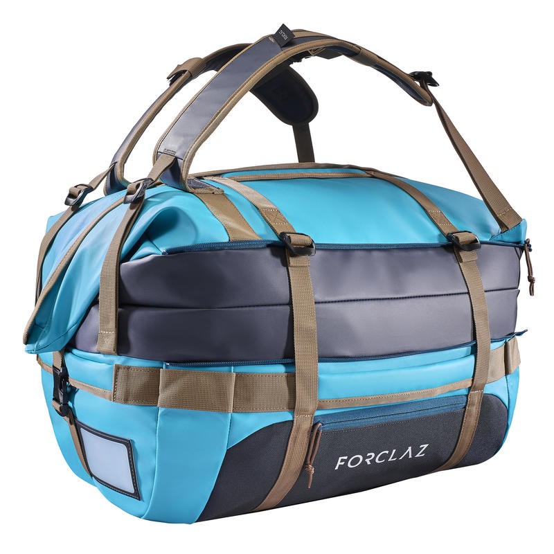 Jual Decathlon Forclaz Duffel Bag 500 Extend 40/60 L Blue 8383300