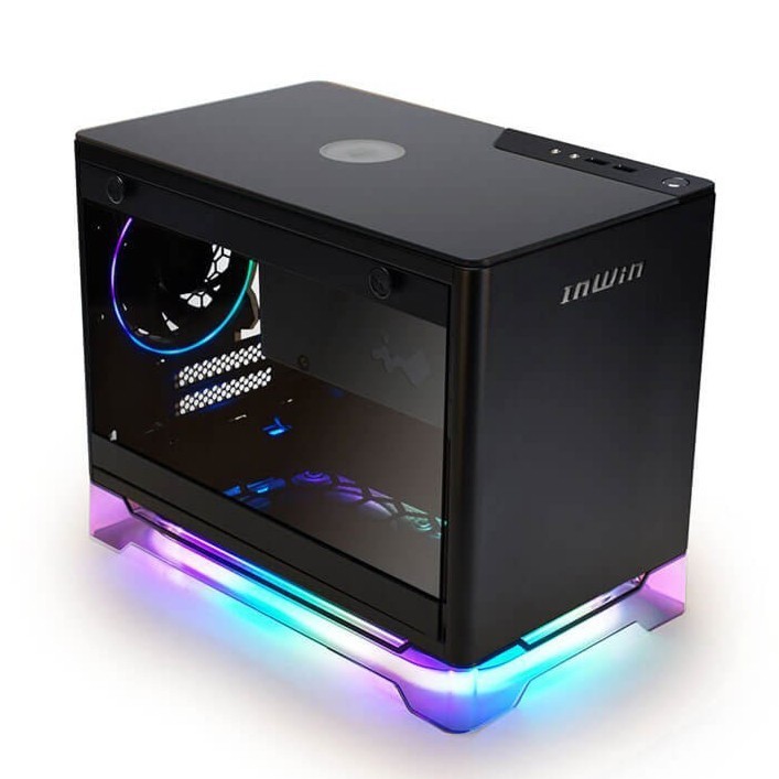 CASING KOMPUTER PC INWIN A1 PLUS MINI ITX CASE TEMPERED GLASS WITH PSU 650WATT