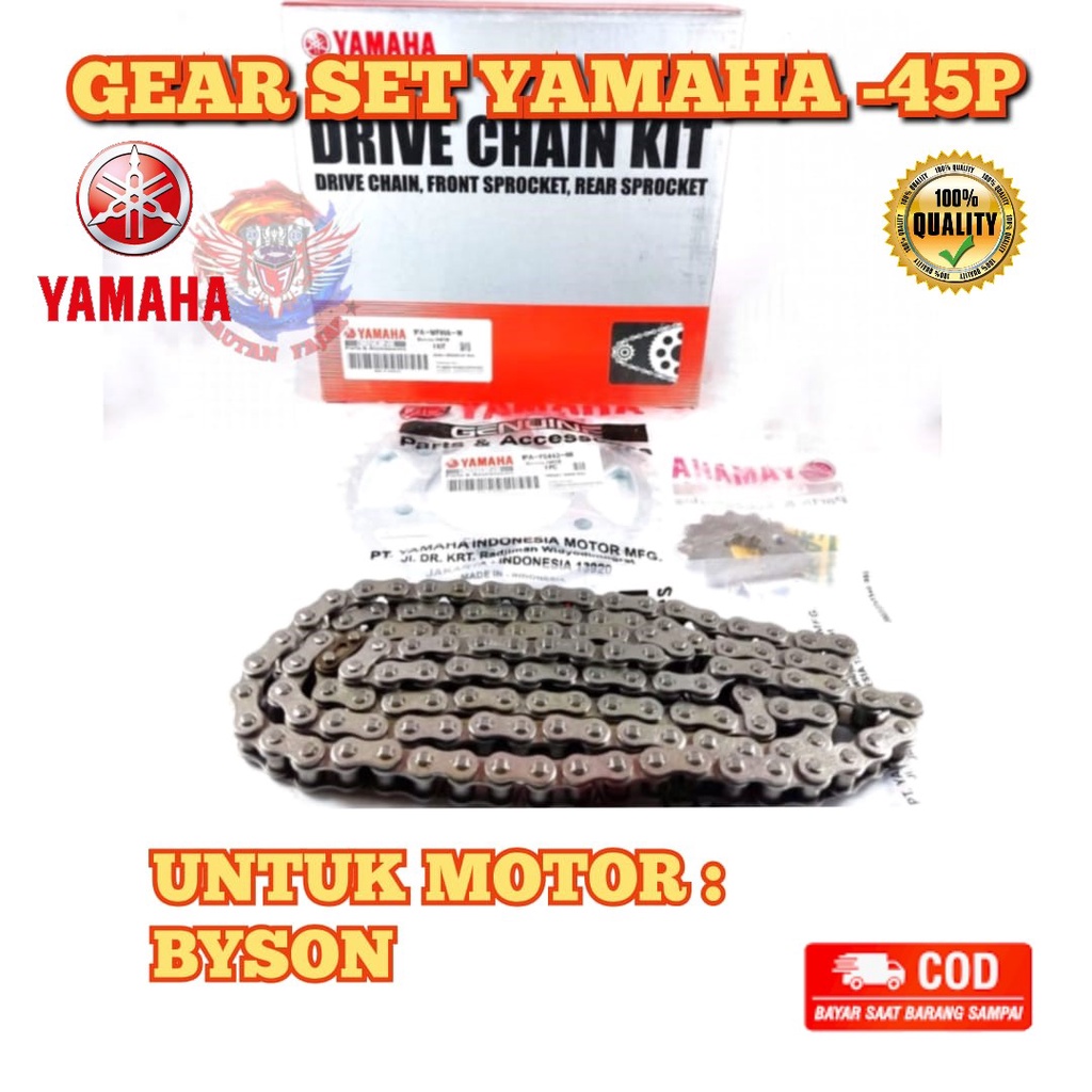 Jual Gear set Honda Byson Gigi tarik bison Honda 45P kualitas asli