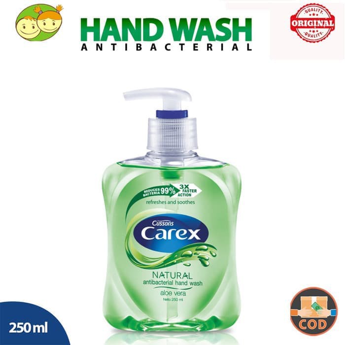 Jual Cussons Carex Hand Wash Antiseptic Anti Bakteri Aloe Vera 250ml