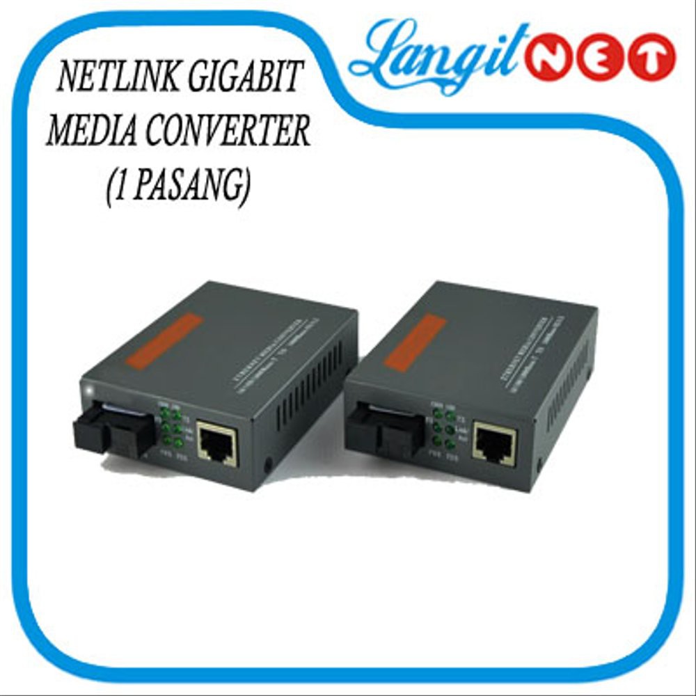 Jual Netlink M M Single Mode Gigabit Fiber Optic Ethernet Media Converter Shopee