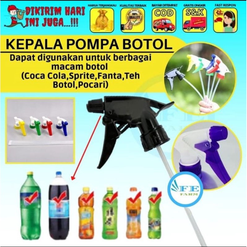 Jual Kepala Pompa Botol Asena Semprotan Mandi Burung Sangkar Kandang