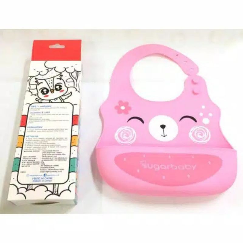 Jual Slaber Silicone XL Sugarbaby BIB Sugar Baby Tatakan Makan Ukuran Besar TERLENGKAP SUGAR