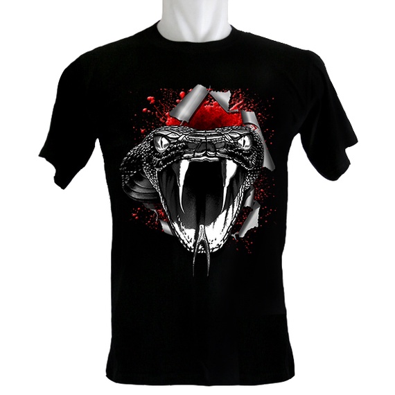 Jual Kaoskaoscorp - Kaos Ular King Cobra - Bahan Katun - Kerah O ...