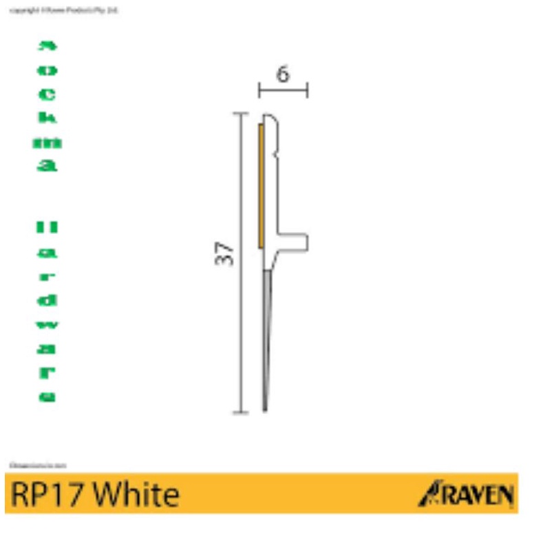 Jual Raven Door Bottom Seal Rp17 Brown / Coklat Penahan Debu Kecoak ...