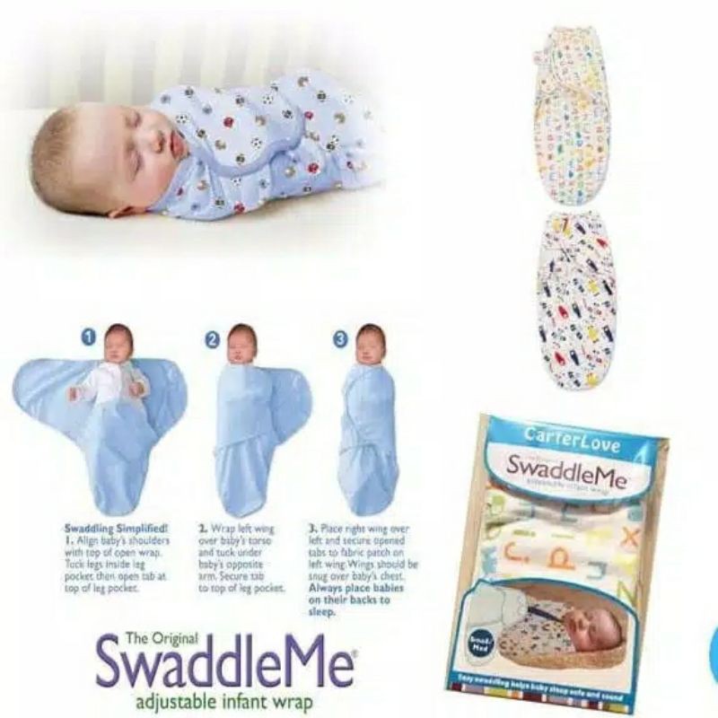 Jual Bedong Instan Carter Love SwaddleMe Adjustable Infant Warp ...