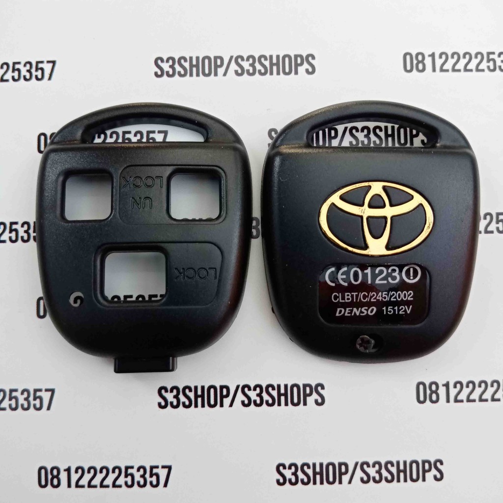 Jual Cover Casing Kunci Toyota Alphard Prado Rav4 3 Tombol Standart ...