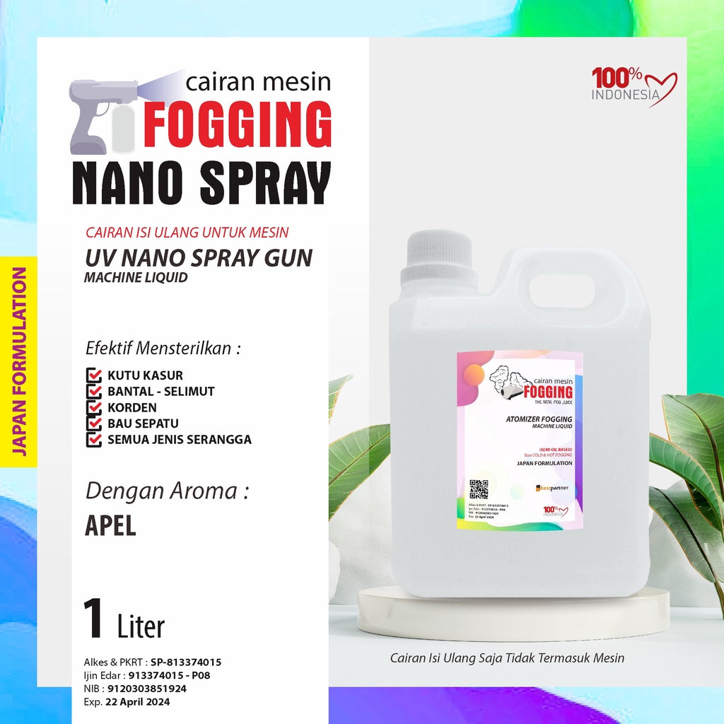 Jual Cairan Mesin Fogging Nano Spray Macam Variasi Aroma Segar Wangi