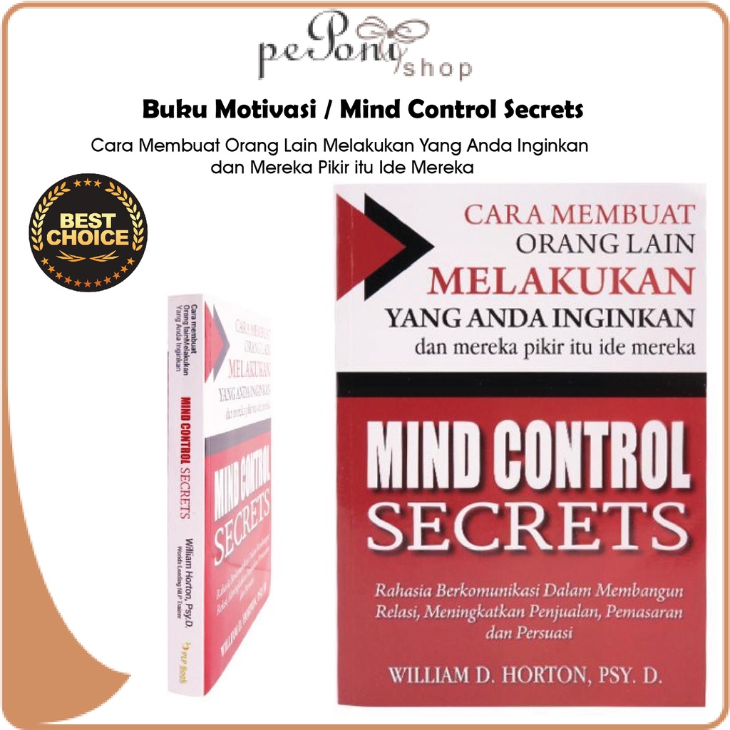 Jual Buku Motivasi / Mind Control Secrets - Buku meningkatkan Penjualan ...