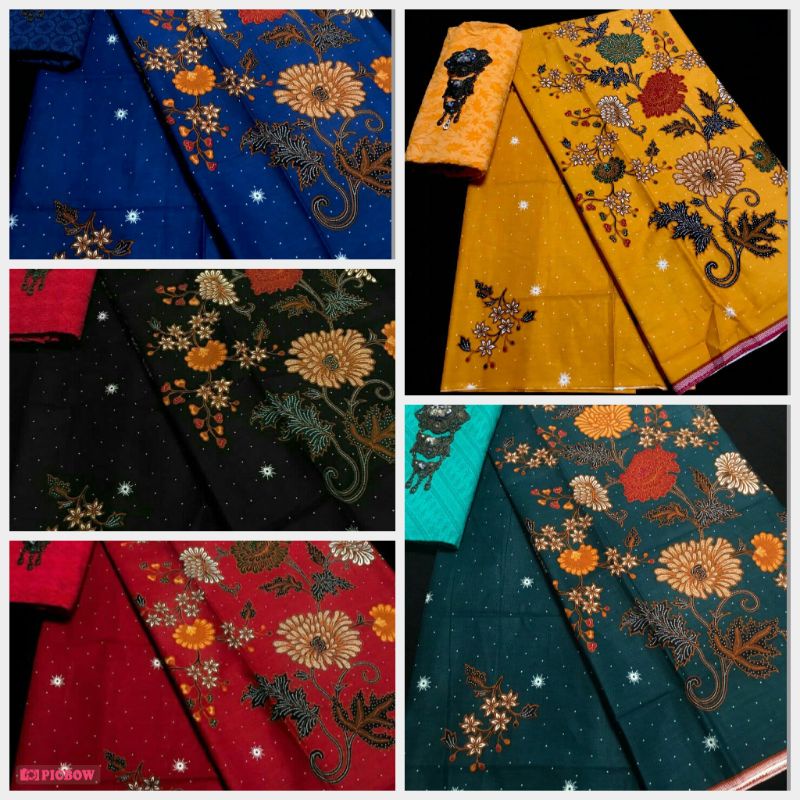 Jual Kain Batik Cibulan Hitam Manis H Santoso Unggul Jaya