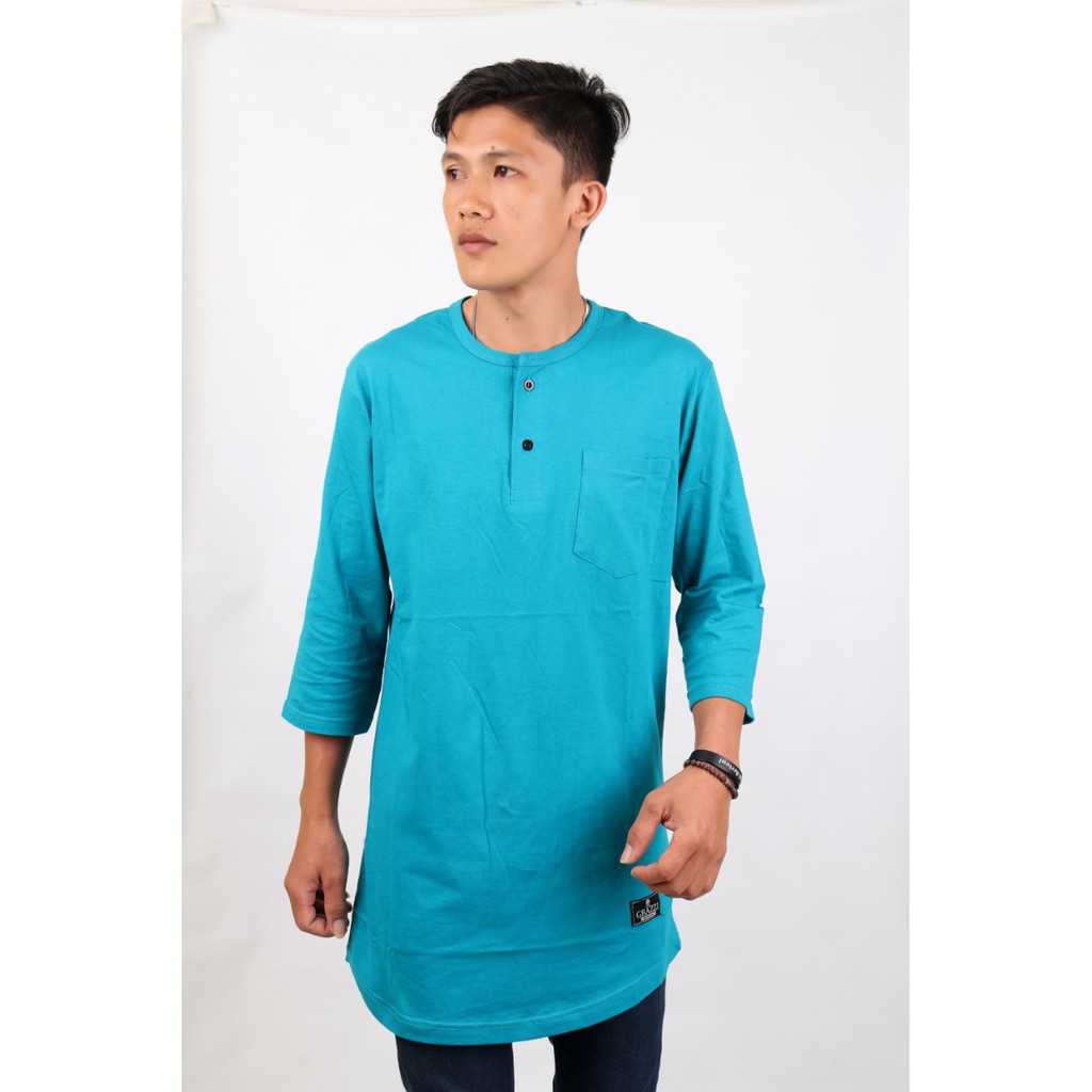 Jual Baju koko pria muslim kurta turkis 3/4-muslim wear-koko pria ...