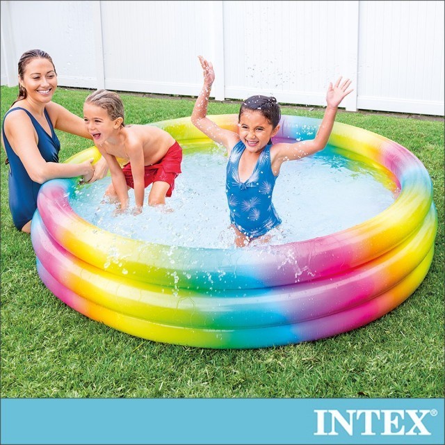 Jual INTEX 58449 Kolam Renang Anak Jumbo Wild Geometry Pool ( 168 x 38 ...