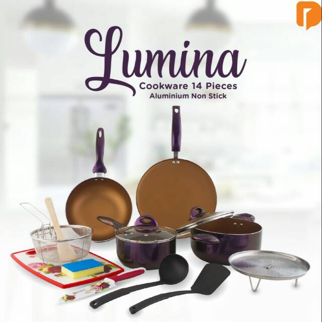 Jual Supra Lumina Cookware Set 14 pc Non Stick | Shopee Indonesia