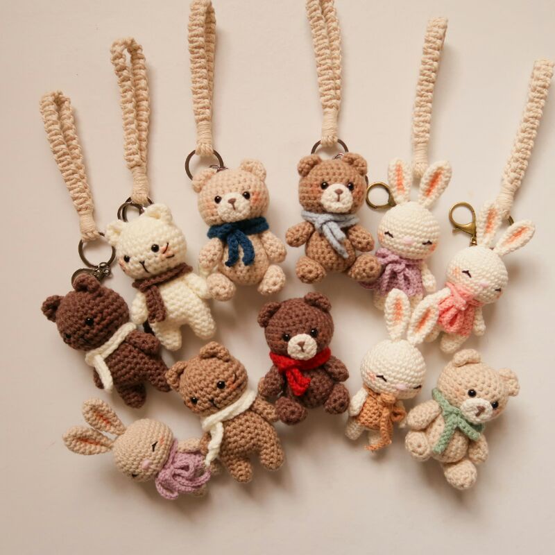 Jual Gantungan Kunci Boneka Rajut Amigurumi Boneka Amigurumi