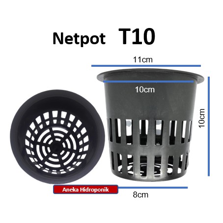 AH Netpot hidroponik 10 cm HITAM