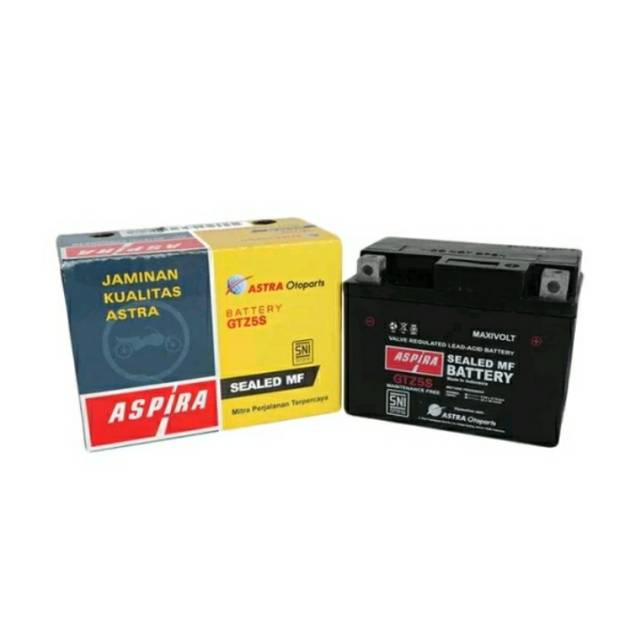 Jual Aki Motor Kawasaki ZX 130 ASPIRA GTZ-5S MF(3.5Ah) | Shopee