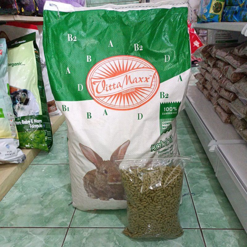 Jual Vitta Maxx Rabbit kemasan Repack 1kg/ pelet kelinci/ rabbit food ...
