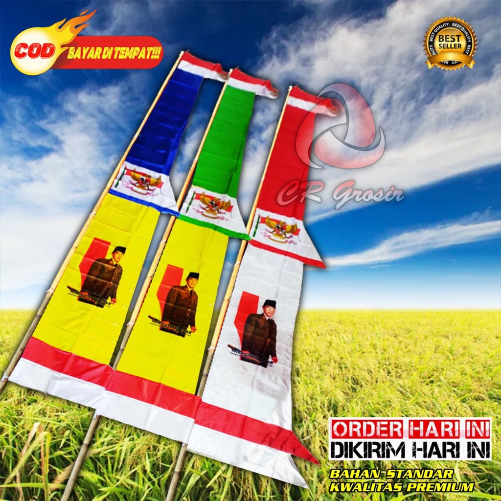 Jual Bendera Umbul Umbul Bandir Soekarno Shopee Indonesia