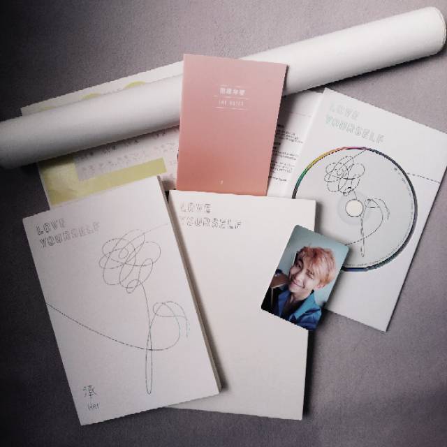 Jual Album Bts Love Yourself Her O Version Fullset Poster Shopee Indonesia