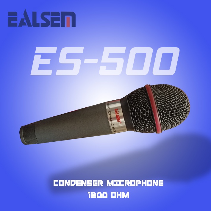 Jual Mic Condenser Ealsem ES-500 Super Peka 1200 Ohm | Shopee Indonesia