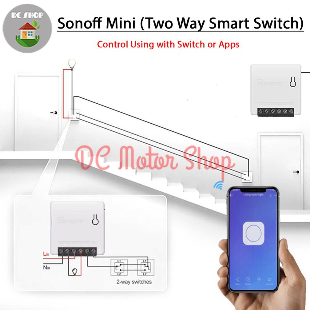 Jual Sonoff Mini - Two Way Smart Switch - Control From Switch And Apps ...